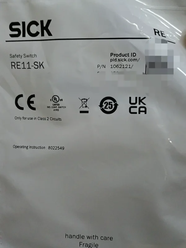 SICK RE11-SK Safety Switch, Made in Malaysia, Order Number 1062121, Brand New Original, In Stock, 5 units available, Need to contact!