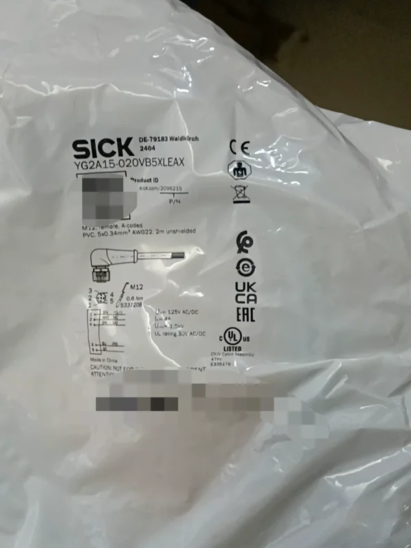 Brand new SICK YG2A15-020VB5XLEAX sensor connecting cable! Order number 2096215, stock available1, need to contact!