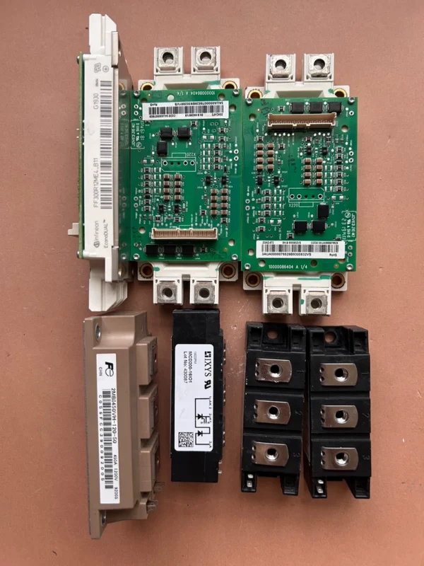 Fuji IGBT module 2MBI450VH-120-50 and its matching MCD200-16IO1 module, Infineon module (original disassembled from ABB inverter ACS880), disassembled, real object photographed, function guaranteed, tested before shipment, please consult and place an order with model (4-3)