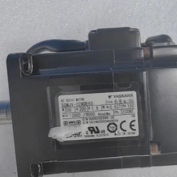 SGMJV-02ADE6S Yaskawa servo motor, second-hand disassembled, fully functional, good condition, three-month warranty