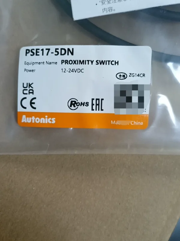 Brand new Autonics PSE17-5DN proximity switch, operating voltage 12-24VDC, with packaging, 1000 in stock, contact if needed!