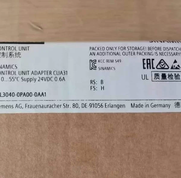 6SL3040-0PA00-0AA1,
Siemens Control...