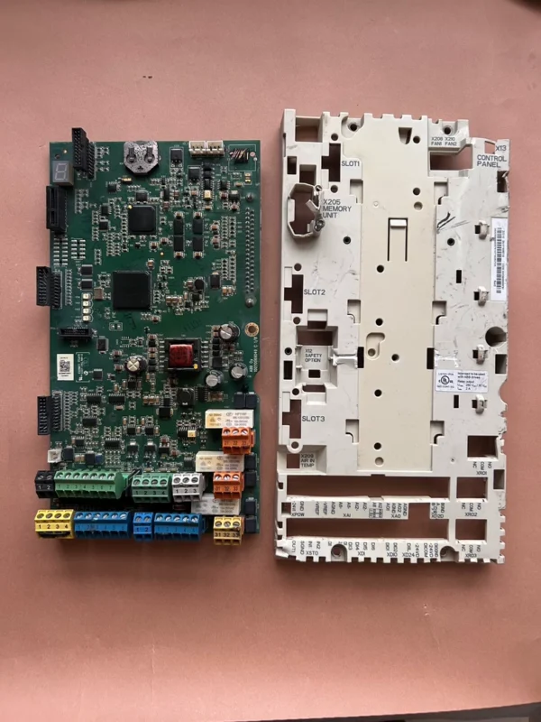 # Circuit Board ABB Inverter ACS880 Series Main Control Board ZCON-12, Removed from ABB Inverter ACS880-01-206A-3+D150, Original Removed Part, Original Characters and Codes, No Corrosion and No Repairs, Slight Defects, Network Port Damaged (Marked in the Picture), Needs to Be Handled, No Warranty, Sold as Spare Parts, No Returns or Exchanges After Sale (4-3)