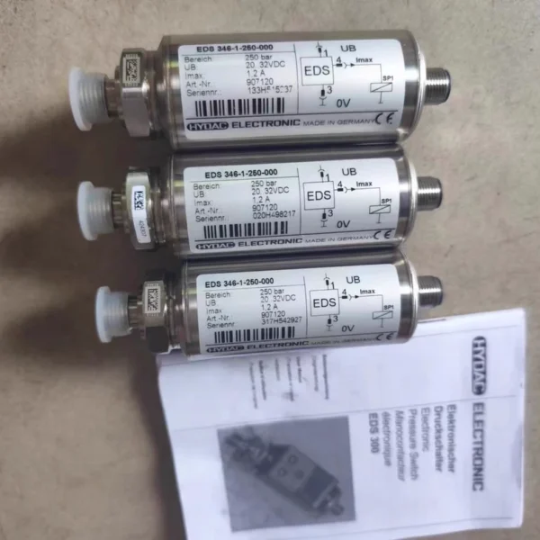 HYDAC pressure sensor@three EDS 346-1-250-000 (907120) brand new original authentic product, 250bar real object shooting, priced for sale