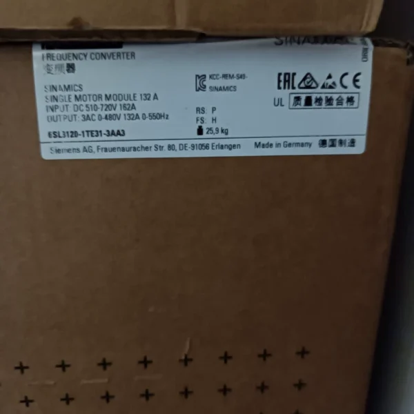 6SL3120-1TE31-3AA3 Siemens brand ne...