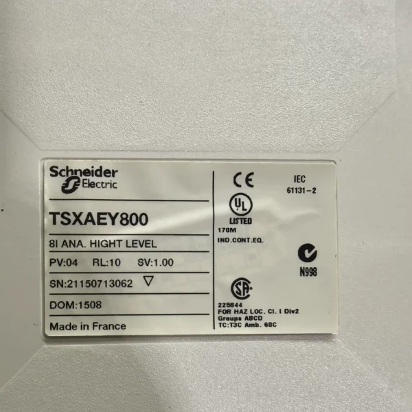 Selling Schneider TSX AEY800, almost brand new, 8I analyzer advanced version. Made in France, reliable quality. Each has UL and CE certification, suitable for industrial applications. Actual photos taken, fully functional, tested. In stock, cheaper when purchased in bulk. Friends in need can private message me, first come first served!