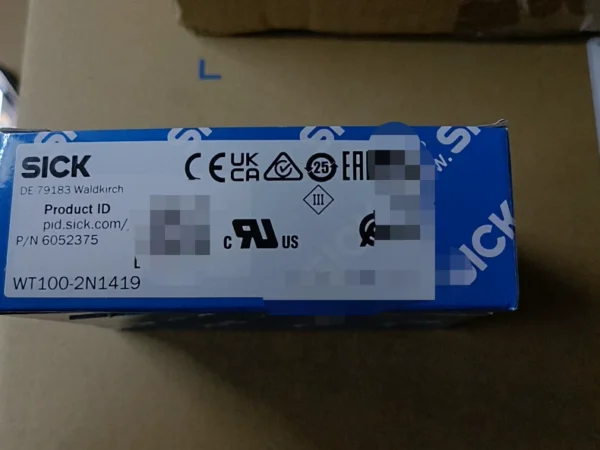 SICK photoelectric sensor WT100-2N1419, order number 6052375, brand new original authentic product, in stock. Contact needed!