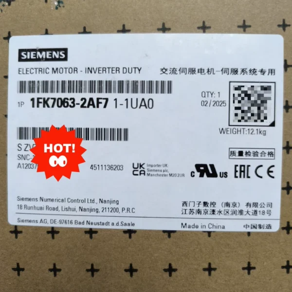 1FK7063-2AF71-1UA0 Siemens brand ne...
