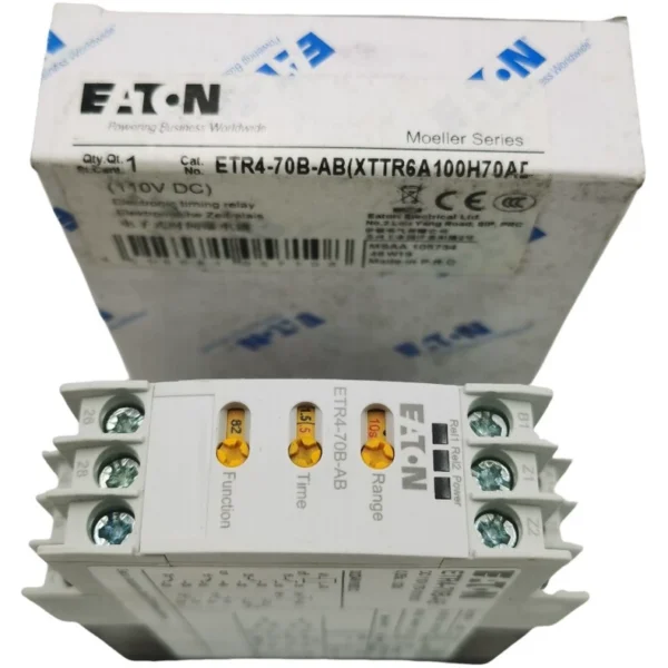 Processing 59 units of ETR4-70B-AB XTTR6A100H70AD 110V DC brand new original EATON Moeller time relays, original factory packaging, in stock, only genuine products, unit price 380 yuan