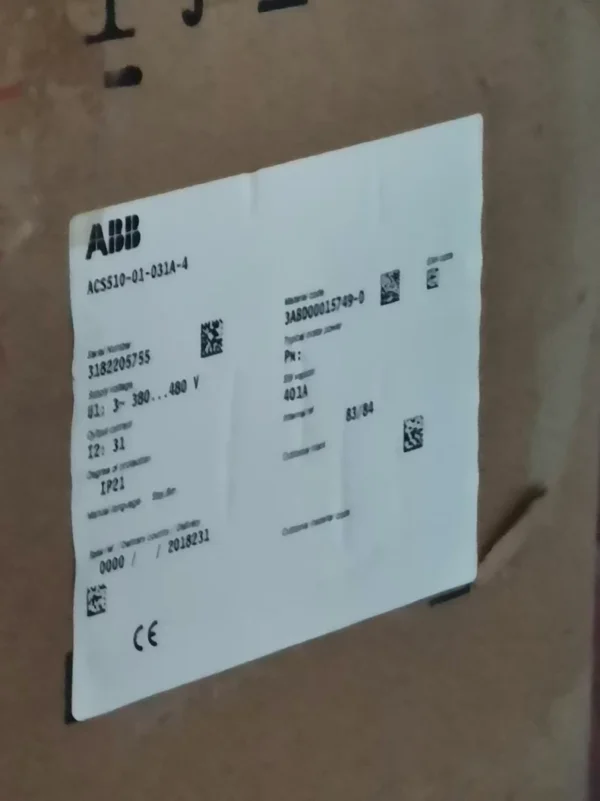 ACS510-01-031A-4 15KW brand new original ABB frequency converter, one unit in stock, actual product picture
