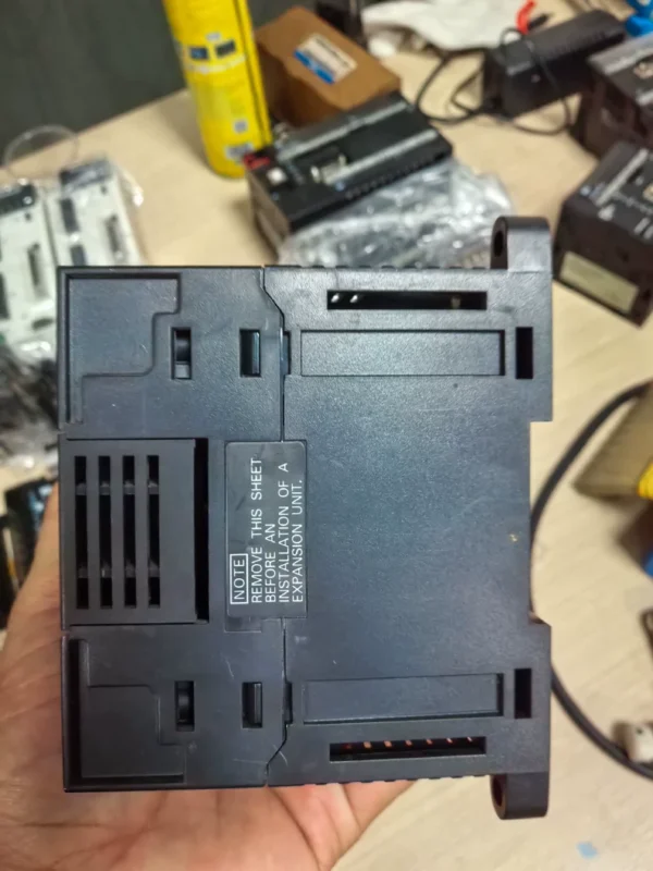 Omron CP1H-X40DT-D programmable controller, fully functional, in the condition as shown in the pictures, actual items photographed. Used and disassembled, with communication interface, version 1.1. No returns or exchanges after sale.