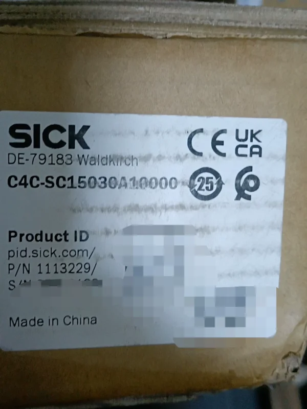 New SICK safety light curtain, model C4C-SC15030A10000, order number 1113229, Made in China, stock 1, need to contact!