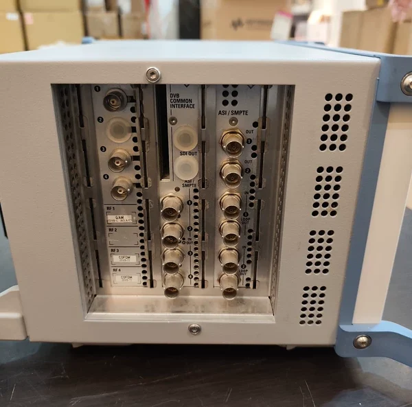 O1CN01MBgzhU1f0rYIW66O7_4611686018427383865-0-fleamarket.jpg_790x10000Q90.jpg_.webp Rohde & Schwarz DVM400 Digital Video Tester from Germany, supporting DVB/S/S2 RF input with ASI/SDI interfaces. The device is in good condition, functions normally, and has been tested. It supports multi-program transport stream monitoring, and can analyze TS streams, PCR jitter, SI tables, etc. Price is negotiable, welcome to private message for details.