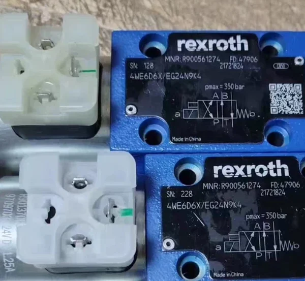 O1CN01MpMWge1I3OaGeN5eD_4611686018427379941-0-fleamarket.jpg_790x10000Q90.jpg_.webp Rexroth Original Solenoid Directional Valve 4WE6D6X/EG24N9K4, Model R900561274, Brand New Genuine Product, Multiple In Stock. Suitable for Hydraulic Press/Oil Press, Working Pressure 350bar, Fully Functional. Inspection Supported, Price Negotiable, Free Shipping, Welcome to Inquire.