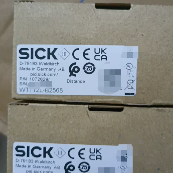 SICK laser sensor WTT12L-B2568, original German authentic product, order number 1072628, model WTT12L-B2568, brand new and unopened, 4 in stock, need to contact!