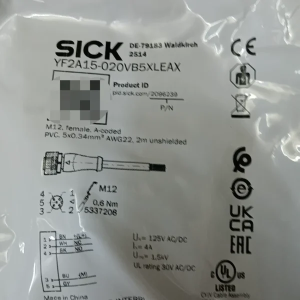 New SICK YF2A15-020VB5XLEAX Order Number 2096239 In Stock 11 Need to Contact!