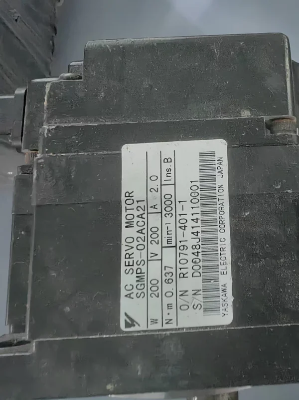 SGMPS-02ACA21 Yaskawa servo motor, used, disassembled, fully functional, 3-month warranty, inquiries welcome
