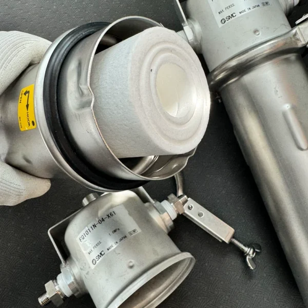 O1CN01T9VOQ91akaxGC0OHt_0-fleamarket.jpg_790x10000Q90.jpg_.webp SMC genuine filter FQ1011N-04-X61MAX.PERSS 1.0mpasmc stainless steel filtration system smc semiconductor filtration equipment image condition, no function guarantee, used disassembled,