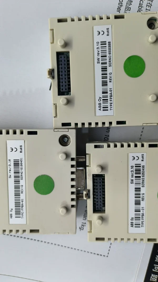 O1CN01TDm19i2FQnzcTTdx0_0-fleamarket.jpg_790x10000Q90.jpg_.webp FPBA-01, ABB880 inverter communication module, disassembled goods, the real photos show it is very new, basically acceptable in appearance unless you insist on a brand-new condition. There are 3 pieces, welcome to take all, price negotiable.