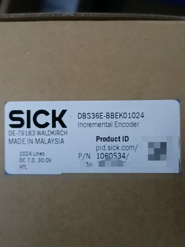 Brand new SICK incremental encoder DBS36E-BBEK01024, made in Malaysia, order number 1060534, in stock 1, contact if needed!