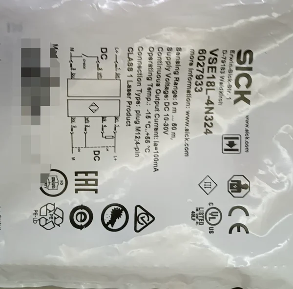 Brand new SICK laser through-beam sensor VSE18L-4N324,