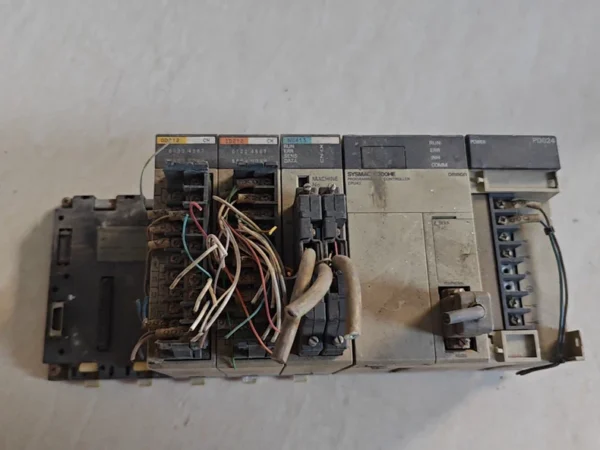 One set of Omron PLC, including mul...