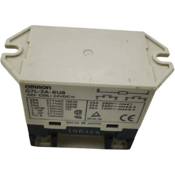 Processing 4 pieces of original OMRON G7L-2A-BUB DC24V relays. Actual product pictures. Functions are intact. Unit price is 25 yuan.