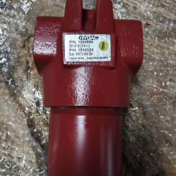 Brand new HYDAC high-pressure filter, model MDF ON 160 OE3A 1.3, P/N 1294889, maximum working pressure 280bar. Suitable for industrial hydraulic systems, inquiries are welcome.