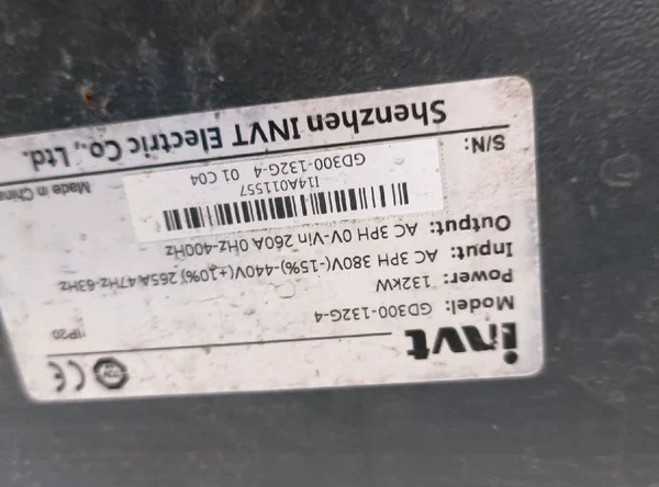 Invt GD300 inverter terminal board, 17002-00276, used (disassembled from machine), actual photos of condition, good functionality, terminal board, negotiable price for interested buyers!!