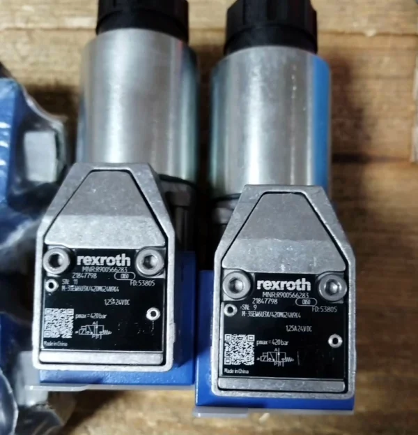Brand new original Rexroth solenoid ball valve, model R900566273, M-3SEW6C3X/420MG24N9K4, maximum pressure 420bar, brand new and unused, inspection supported. Welcome to inquire!