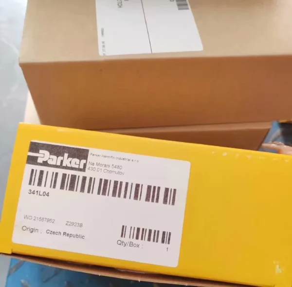 341L04 Parker pneumatic valve is in stock, brand new and original genuine product. 341L04 Parker pneumatic valve, 341L04 in stock. Feel free to contact me if interested.