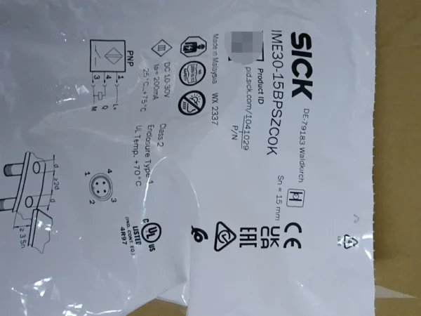New SICK proximity switch IME30-15BPSZCOK, made in Malaysia, order number 1041029, brand new original, stock available 2, need to contact!