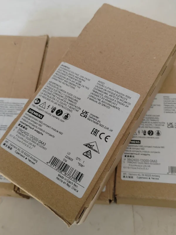 O1CN01iJESka1cNLt11aPz5_0-fleamarket.jpg_790x10000Q90.jpg_.webp Brand new Siemens module 3RK2400-1DQ00-0AA3, brand new original imported, fake one compensate ten. Quantity: 6 sets. Unit price: 850 yuan. Discount available for bulk purchase. If interested, click "I want" to chat with me privately.