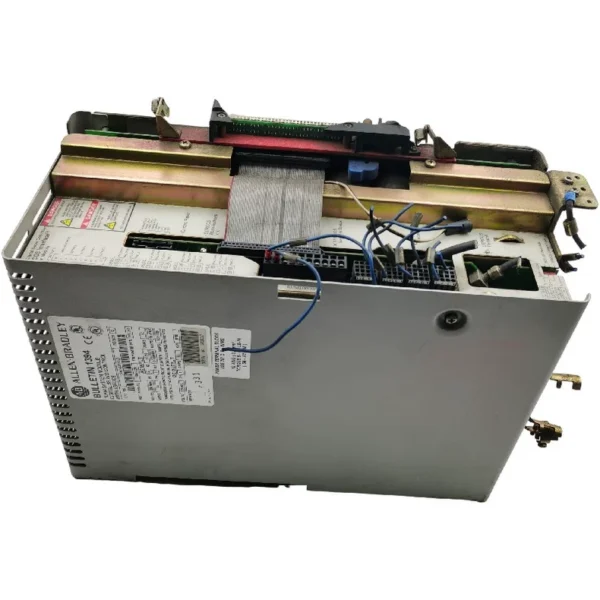 1394C-SJT10-D 1394-8.20 Original Used AB Rockwell Servo Drive, Front Cover Missing, Condition as Shown, Functionally Perfect