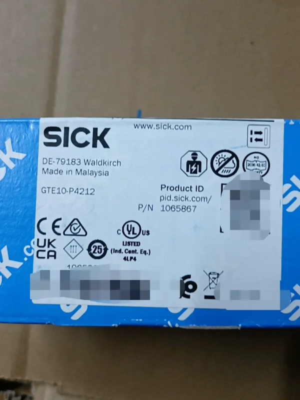 SICK photoelectric sensor GTE10-P4212, made in Malaysia, order number 1065867, brand new original authentic product, stock 3, need to contact!