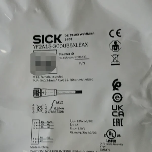 Brand new SICK YF2A15-300UB5XLEAX, order number 2095621, 19 units in stock, need to contact!