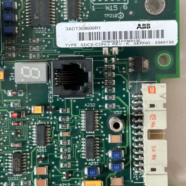 ABB DC Driver Mainboard SDCS-CON-2B REV:O, Version 701S027 3ADT309600R0012, one piece, priced at 4500 (sold). ABB DC Driver Mainboard SDCS-CON-2 REV:K, Version 3360130 3ADT309600R1, one piece, priced at 1700 (original disassembled and unmodified). Actual product photos, well-packaged and free shipping. Contact for price negotiation and order with model number (4/1)