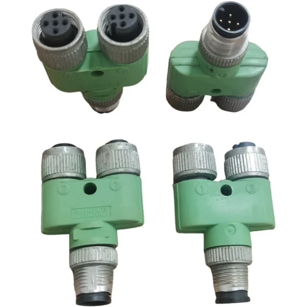 1683413 SAC-3P-M12Y/2XM12FS B PE Original disassembled Phoenix Y-type distributor, condition as shown in the picture, fully functional, in stock, unit price 50 yuan