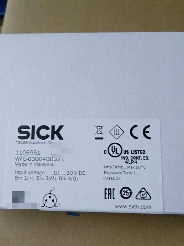 SICK Slot Type Photoelectric Sensor WFE-030040B321, Made in Malaysia, Order Number 1106551, Brand New Original Authentic Product, In Stock 1, Need to Contact!