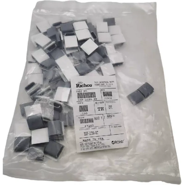 Brand new original KKF-10X4-RY PRVC American RICHCO distribution cabinet accessory cable clips, 1700 pieces in stock, 100 pieces per pack, 17 packs available, 0.5 yuan per piece, 50 yuan per pack, shipping not included