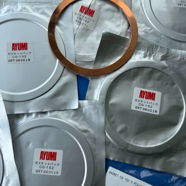 HITACHI SEMCD S8820 CG-152DESC: METAL GASKET 4" Used DESC: Metal Gasket 4" Picture Status GASKET CG 152 5 PCS/SETGASKET CG 152 5 PCS/SET Washer Ce152 5 Single piece