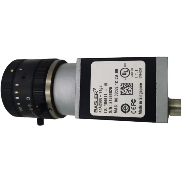 acA2500-14gc original disassembled Basler industrial camera with lens computar 16mm 1:1.4 2/3, beautiful appearance, fully functional, real object shooting, in stock. A single lens is 300 yuan, a single camera is 650 yuan, and a set is 950 yuan.