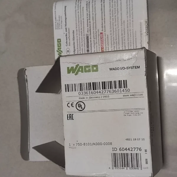 750-8101/K000-0008 WAGO module empty box actual shooting, priced for sale