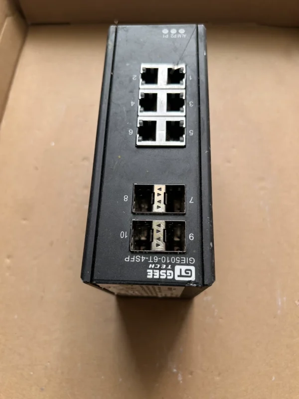 GSEE Gino Industrial Switch GIE5010-6T-4SFP, 6 Ethernet Ports 4 SFP Ports, disassembled, real object photographed, appearance as shown in the picture, functions fully tested (6-0)