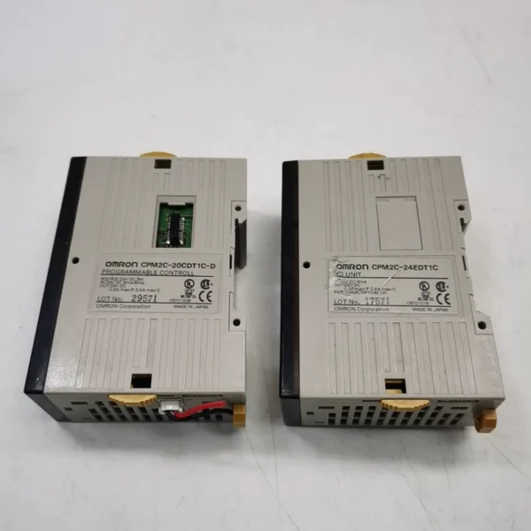 CQM1-TC101, CPM2C-20CDT1C-D, CPM2C-24EDT1C original disassembled Omron modules, real picture, function guaranteed. There are 10 pieces of CQM1-TC101: 2 pieces with cover, unit price 160 yuan; 8 pieces without cover, unit price 140 yuan. There is 1 piece of CPM2C-20CDT1C-D, unit price 150 yuan. There is 1 piece of CPM2C-24EDT1C, unit price 120 yuan.