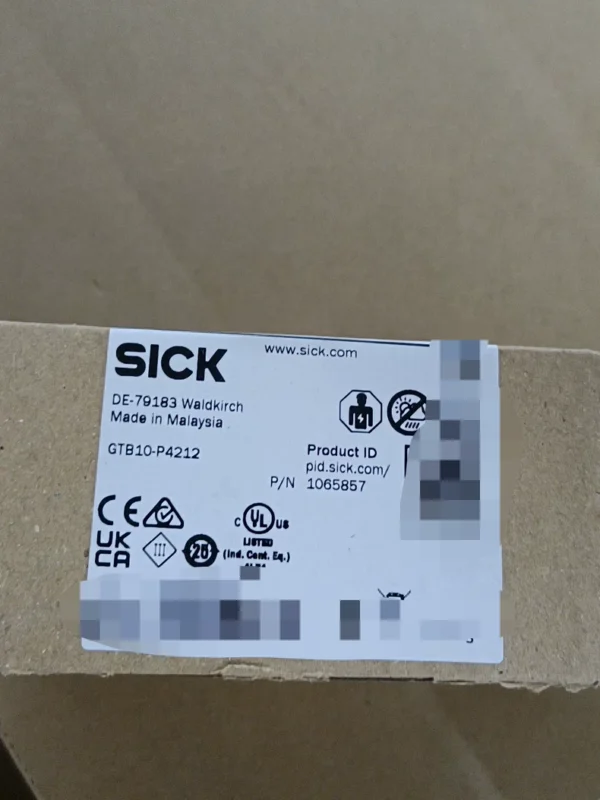 New SICK GTB10-P4212 photoelectric sensor, order number 1065857, made in Malaysia, 6 units in stock, need to contact!