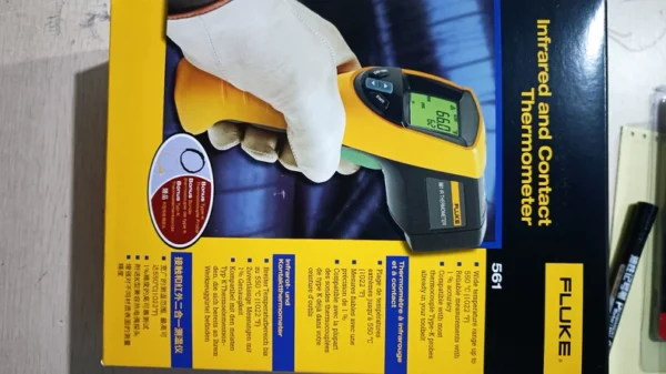 New Fluke FLUKE-561 Infrared Thermometer Industrial Grade High Precision Complete Set: Original Storage Case + Instruction Manual + Battery Temperature Measurement Range -40 to 550 Degrees Supports K-Type Thermocouple Contact Measurement Suitable for Industrial, Home, Commercial Temperature Measurement Welcome to Inquire