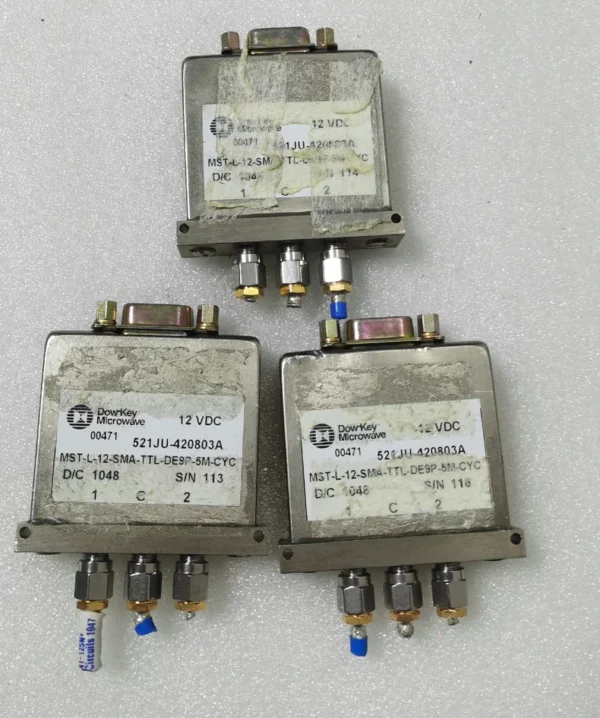 DOW-KEY 521JU-420803A DC-18GHz 12V SPDT RF Microwave Coaxial Switch