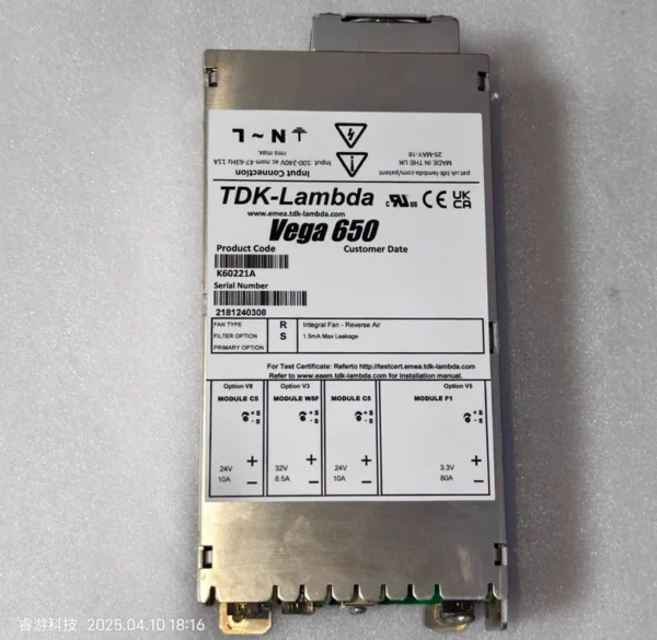 Vega 650 Power Supply Module K60221A, Used 90% New in Stock and Repair