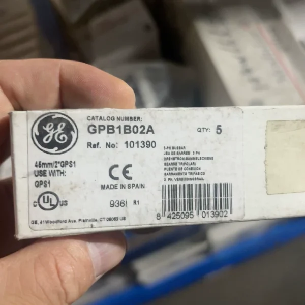 GE General Electric GPB1B02A Connection Module, 5 pieces per set,with CE and UL certifications. Suitable for GPS1 series, 46mm width. Brand new and unopened, original packaging intact. Preferential price for local self-pickup, for non-local areas. Friends in need are welcome to private message for consultation~
